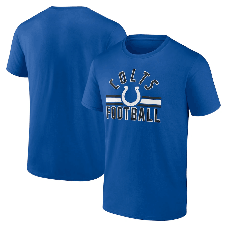 Men's Indianapolis Colts Royal Arch Stripe T-Shirt